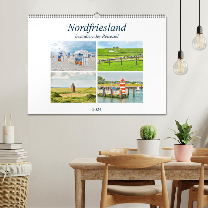 Nordfriesland - bezauberndes Reiseziel (CALVENDO Wandkalender 2024)
