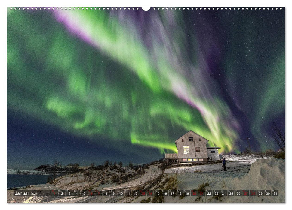 Aurora Borealis - Lichter des Nordens (CALVENDO Wandkalender 2024)