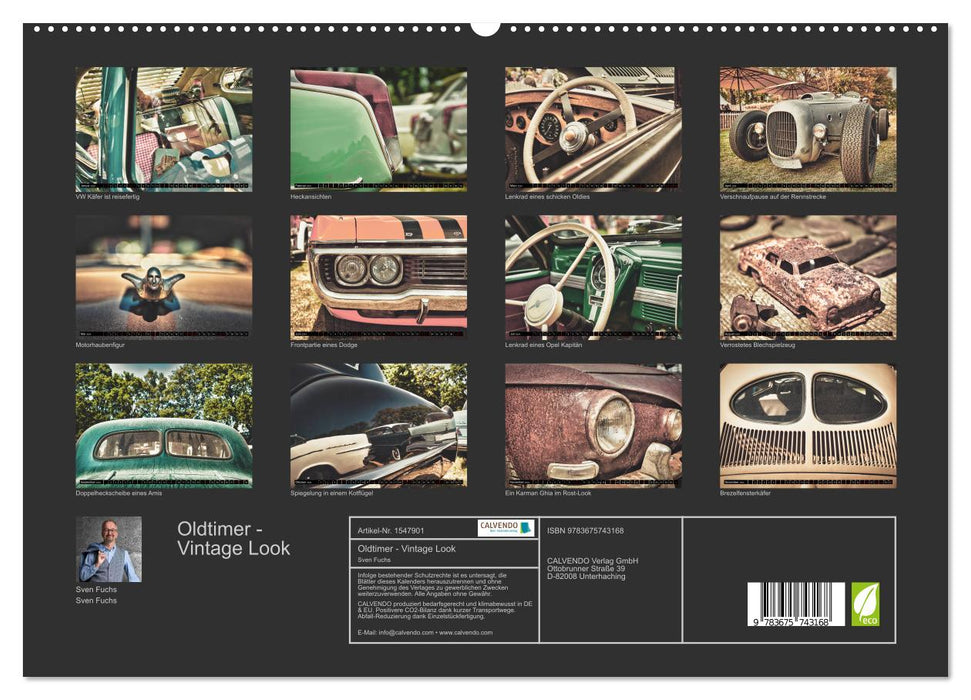 Oldtimer - Vintage Look (CALVENDO Premium Wandkalender 2024)