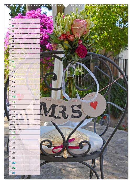 My Wedding Planner - Hochzeitsplaner für den schönsten Tag im Leben (CALVENDO Wandkalender 2024)