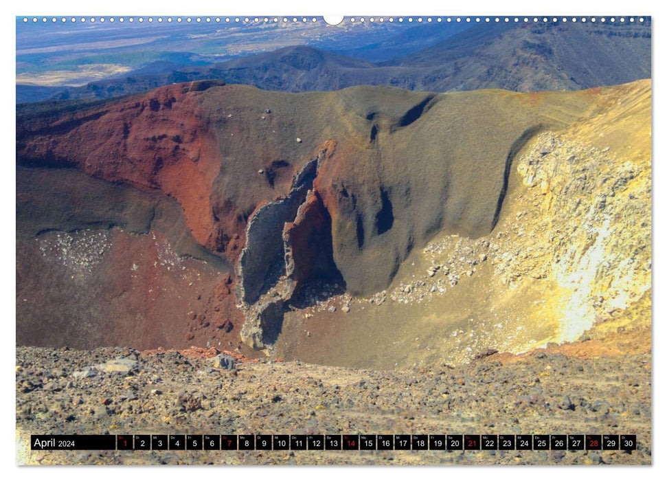 Tongariro-Nationalpark (CALVENDO Premium Wandkalender 2024)