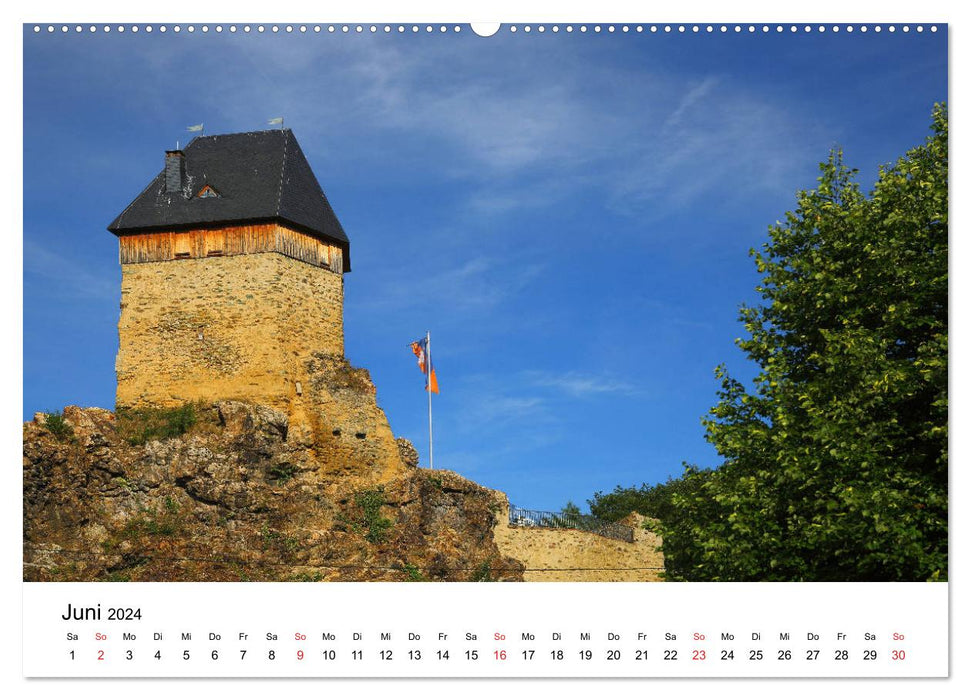 Châteaux et ruines du Taunus (Calendrier mural CALVENDO Premium 2024) 