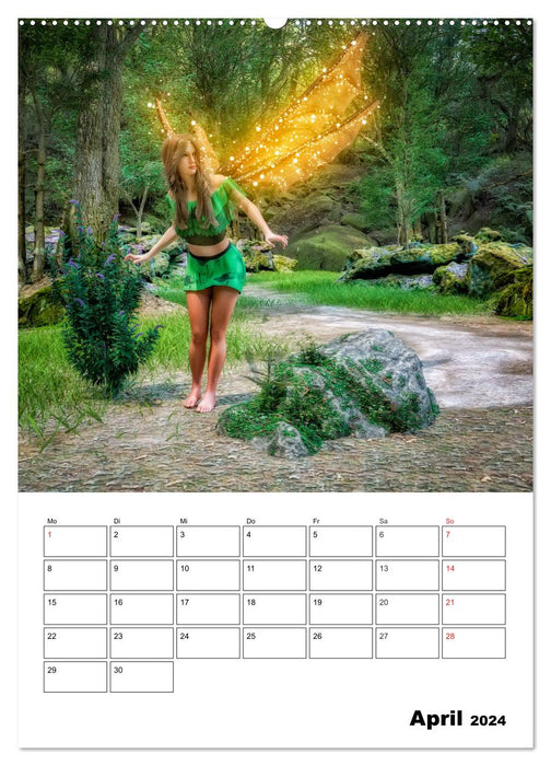 Au pays des fées imaginaires (Calendrier mural CALVENDO 2024) 