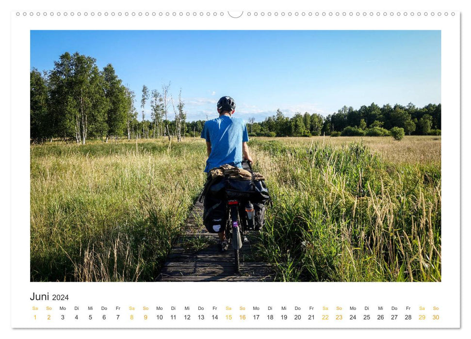 Bonheur de vacances à vélo Mer Baltique (calendrier mural CALVENDO 2024) 