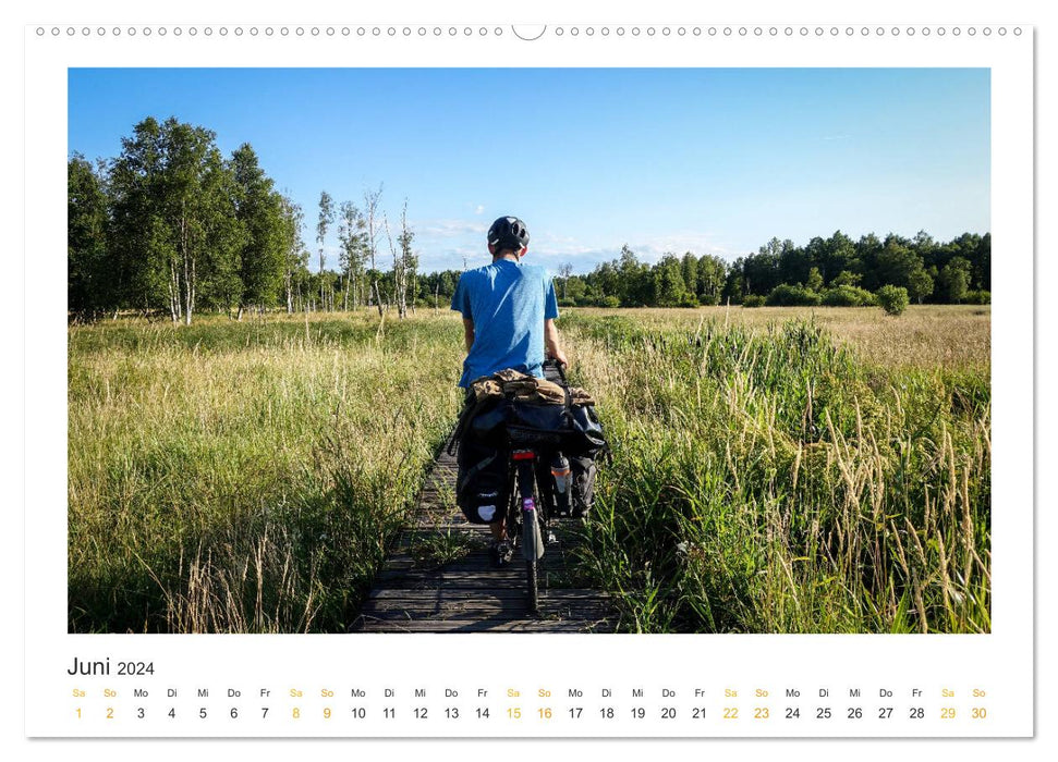 Radreiseglück Ostsee (CALVENDO Wandkalender 2024)