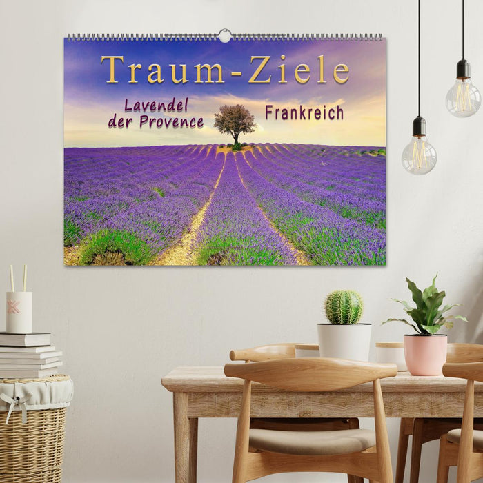 Traum-Ziele - Lavendel der Provence, Frankreich (CALVENDO Wandkalender 2024)