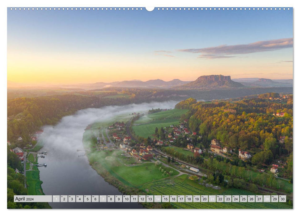 Wunderschöne Sächsische Schweiz (CALVENDO Wandkalender 2024)