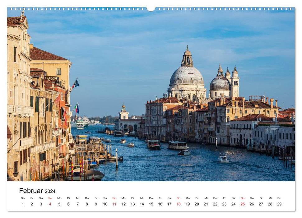 En déplacement à Venise (Calvendo Premium Wall Calendar 2024) 