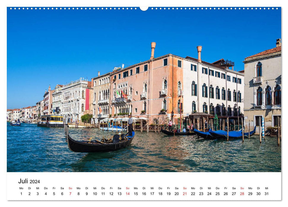 En déplacement à Venise (Calvendo Premium Wall Calendar 2024) 