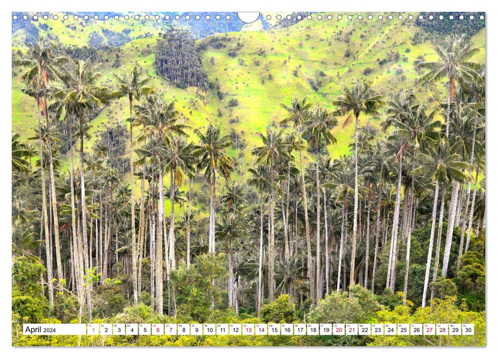 Paradis naturel Colombie - des paysages dont on rêve (Calendrier mural CALVENDO 2024) 