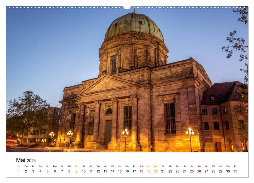 Nuremberg - Impressions d'une ville franconienne (Calvendo Premium Wall Calendar 2024) 