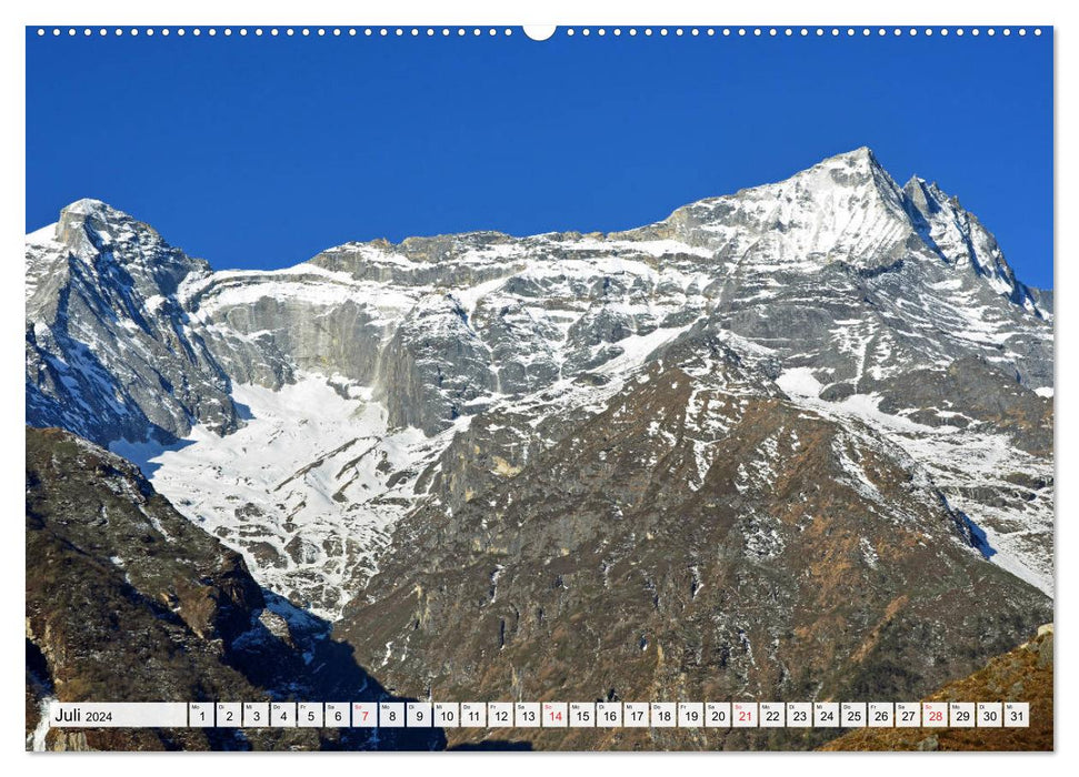 Faszination NAMCHE BAZAR, Der Hauptort in der Khumbu-Region (CALVENDO Premium Wandkalender 2024)