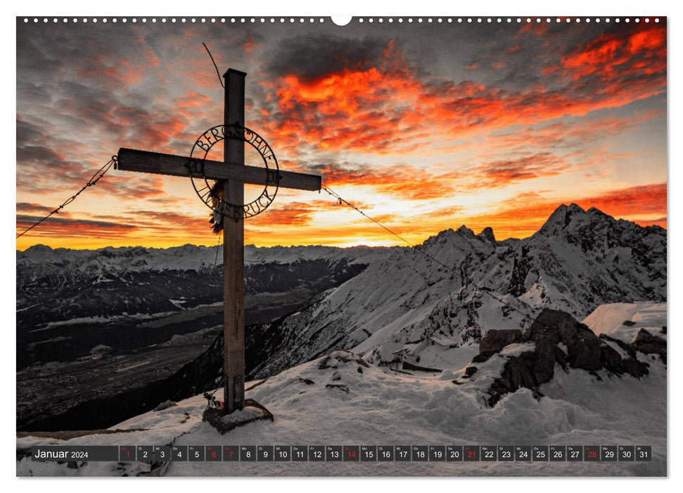 Innsbruck – Ville dans les Alpes (Calvendo Premium Calendrier mural 2024) 