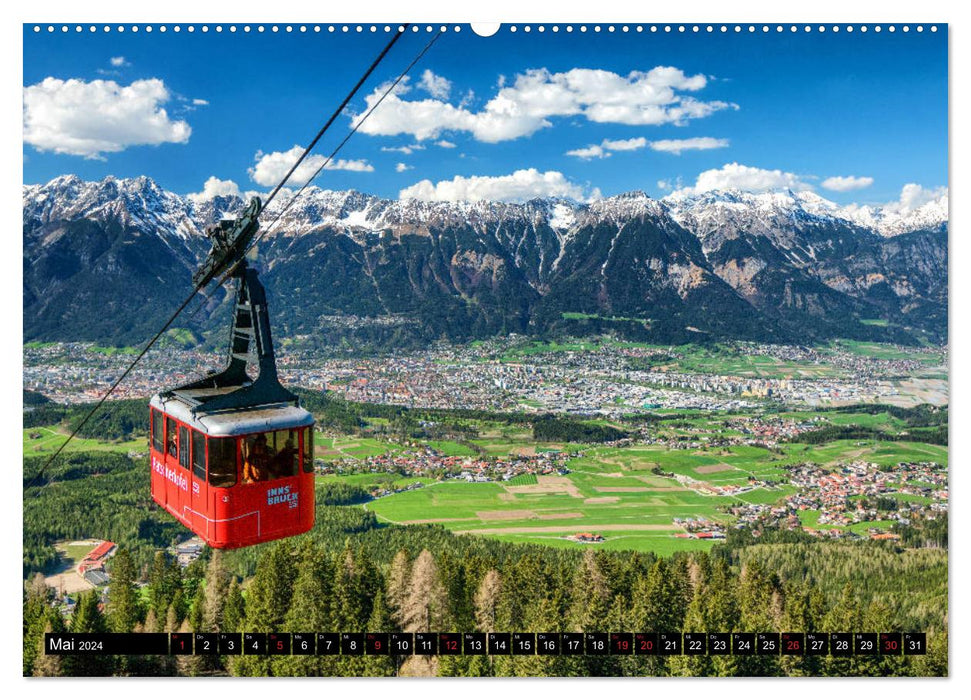 Innsbruck – Ville dans les Alpes (Calvendo Premium Calendrier mural 2024) 