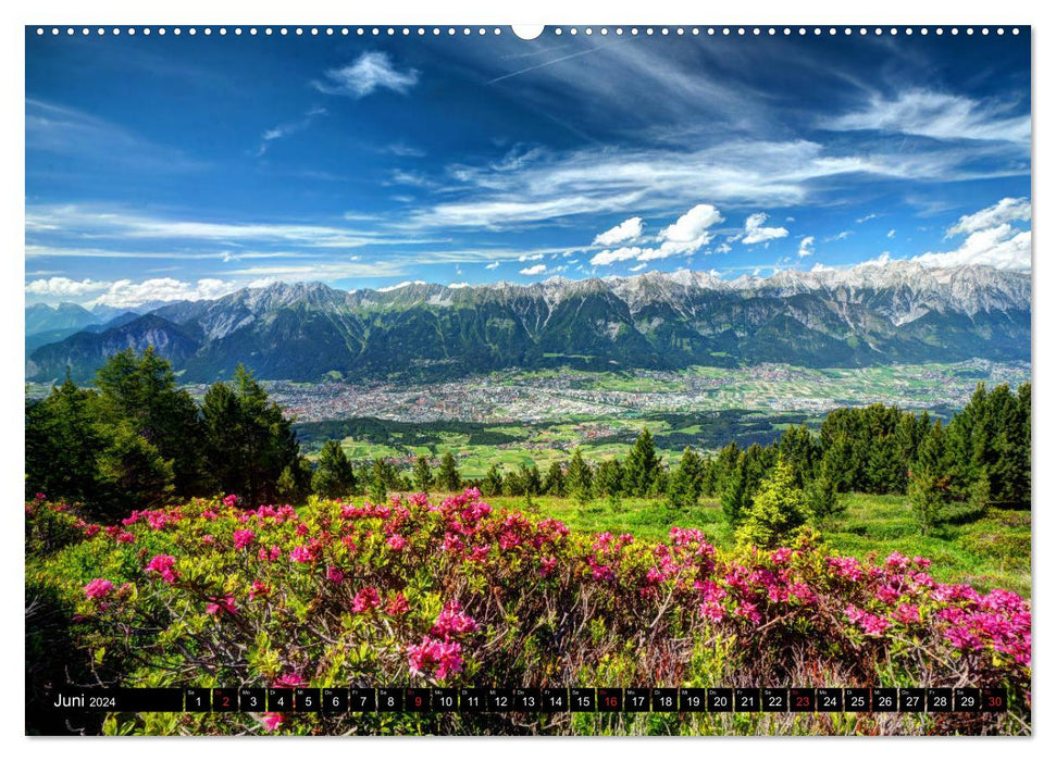 Innsbruck – Ville dans les Alpes (Calvendo Premium Calendrier mural 2024) 