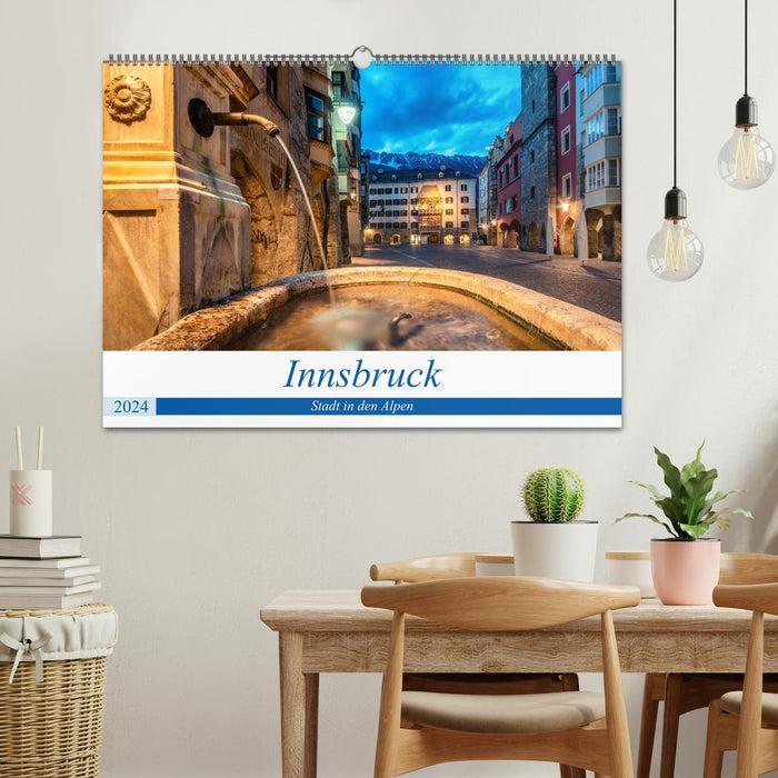 Innsbruck - ville dans les Alpes (calendrier mural CALVENDO 2024) 