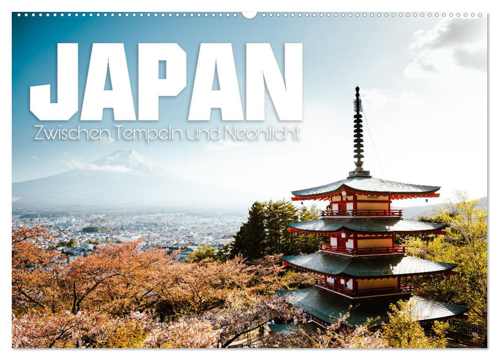 Japan - Zwischen Tempeln und Neonlicht (CALVENDO Wandkalender 2024)