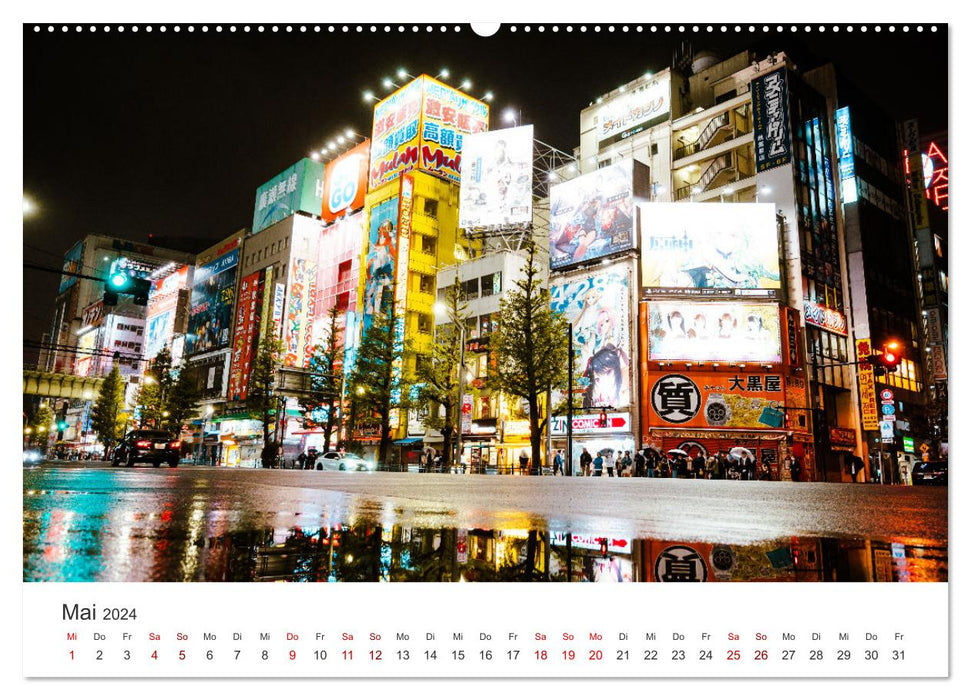 Japan - Zwischen Tempeln und Neonlicht (CALVENDO Wandkalender 2024)