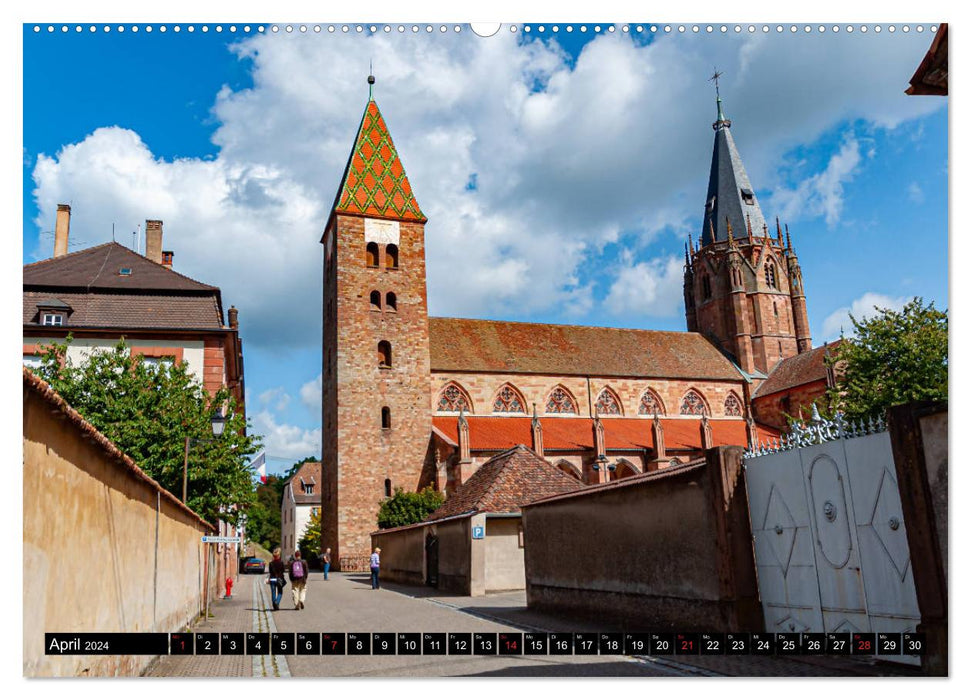 Wissembourg - Blumen und Kanäle (CALVENDO Premium Wandkalender 2024)