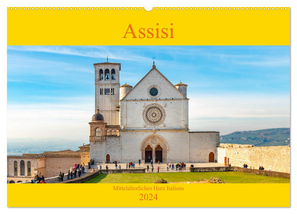 Assisi - Mittelalterliches Herz Italiens (CALVENDO Wandkalender 2024)