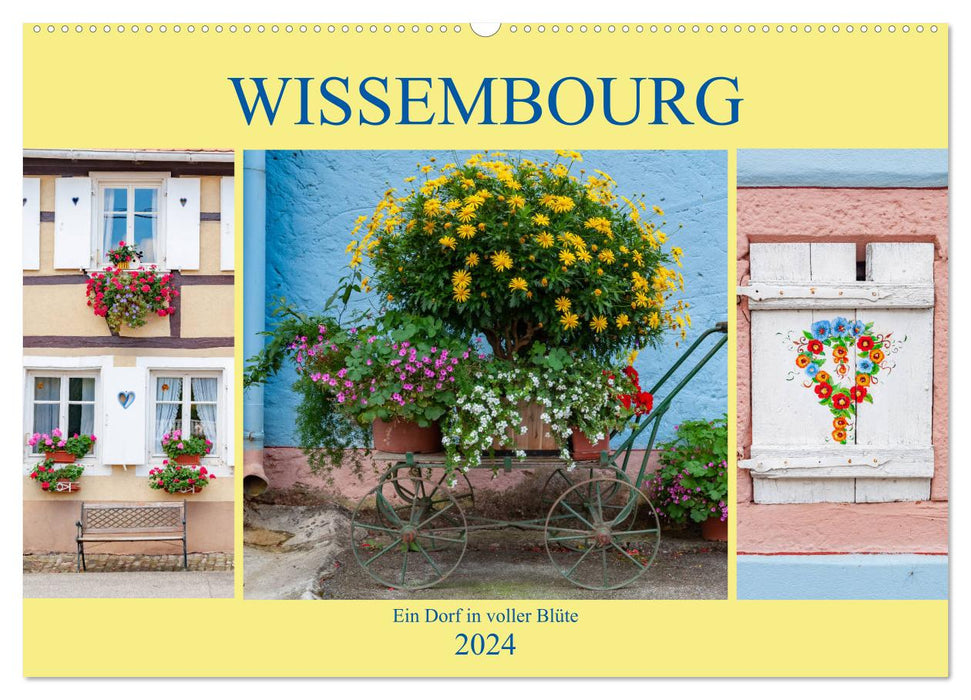 Wissembourg - Fleurs et Canaux (Calendrier mural CALVENDO 2024) 