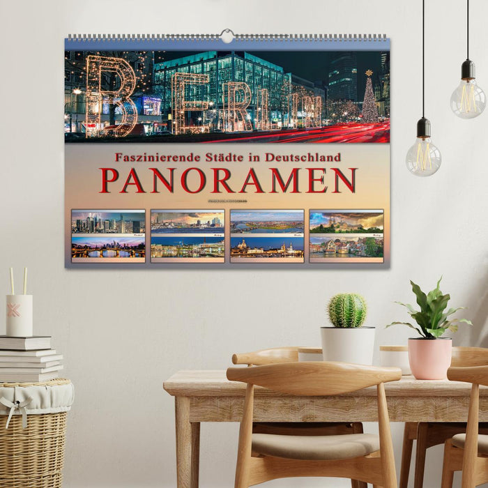 Villes fascinantes d'Allemagne - panoramas (calendrier mural CALVENDO 2024) 