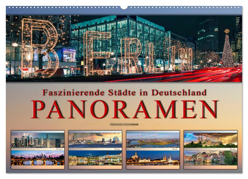 Villes fascinantes d'Allemagne - panoramas (calendrier mural CALVENDO 2024) 