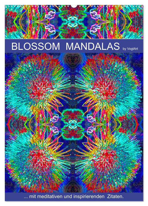 Blossom Mandalas par VogtArt (calendrier mural CALVENDO 2024) 