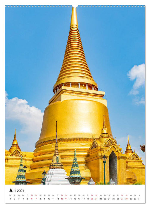 Wat Phra Kaew - Tempel in Bangkok (CALVENDO Premium Wandkalender 2024)