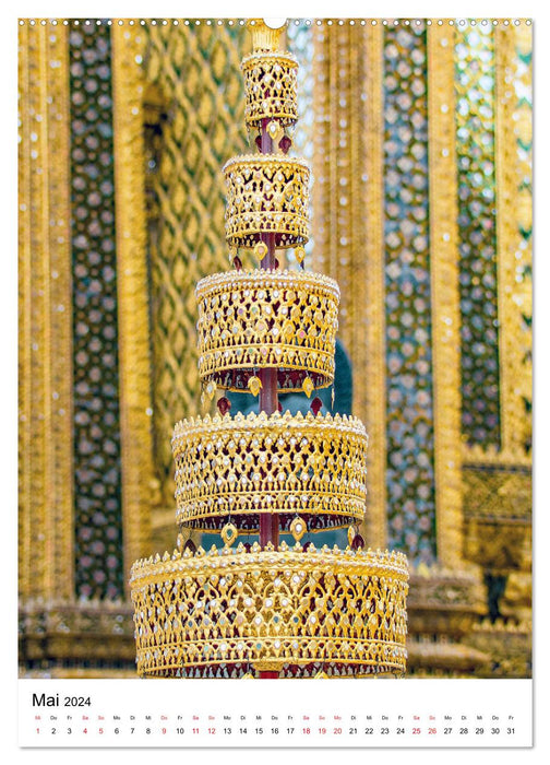 Wat Phra Kaew - Tempel in Bangkok (CALVENDO Wandkalender 2024)