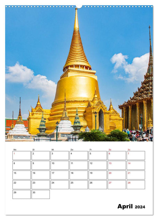 Wat Phra Kaew - buddhistischer Tempel (CALVENDO Premium Wandkalender 2024)