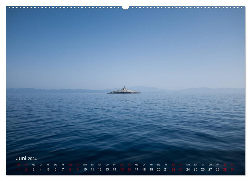 Segeln in Kroatien (CALVENDO Wandkalender 2024)