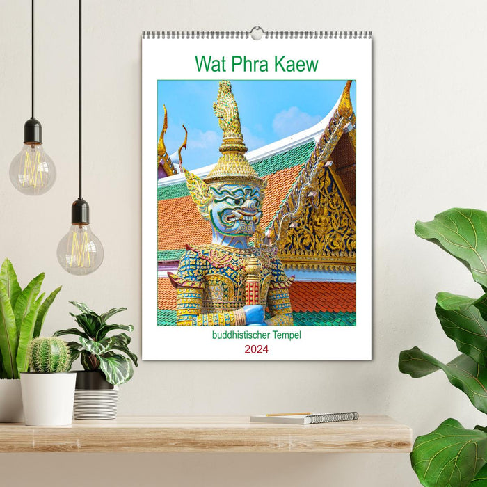 Wat Phra Kaew - buddhistischer Tempel (CALVENDO Wandkalender 2024)