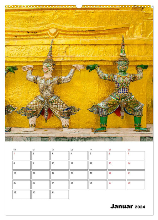Wat Phra Kaew - buddhistischer Tempel (CALVENDO Wandkalender 2024)