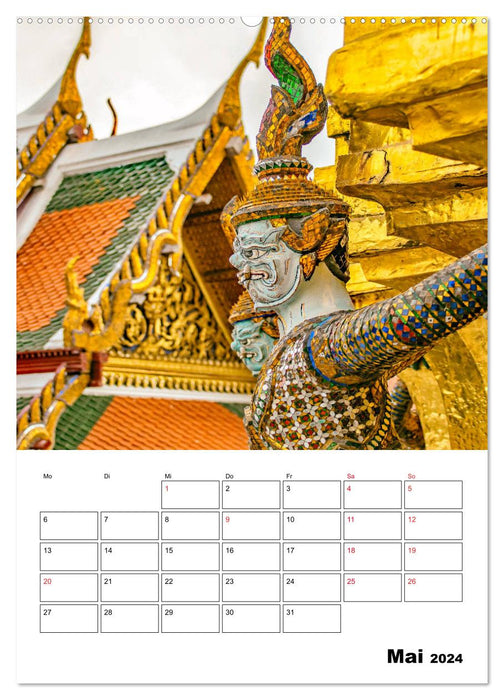 Wat Phra Kaew - buddhistischer Tempel (CALVENDO Wandkalender 2024)