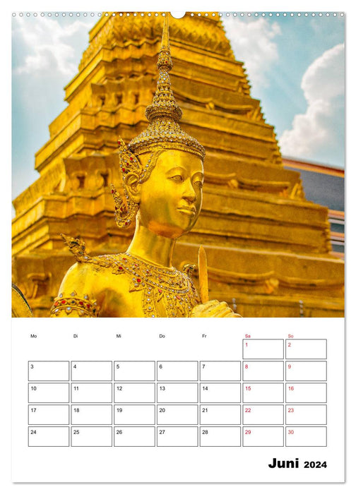 Wat Phra Kaew - buddhistischer Tempel (CALVENDO Wandkalender 2024)