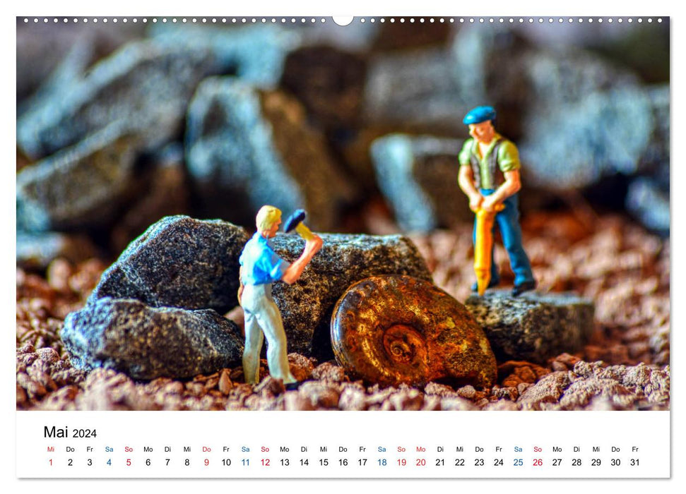 Kleine Schatzsucher - Fossiliensuche einmal anders (CALVENDO Wandkalender 2024)