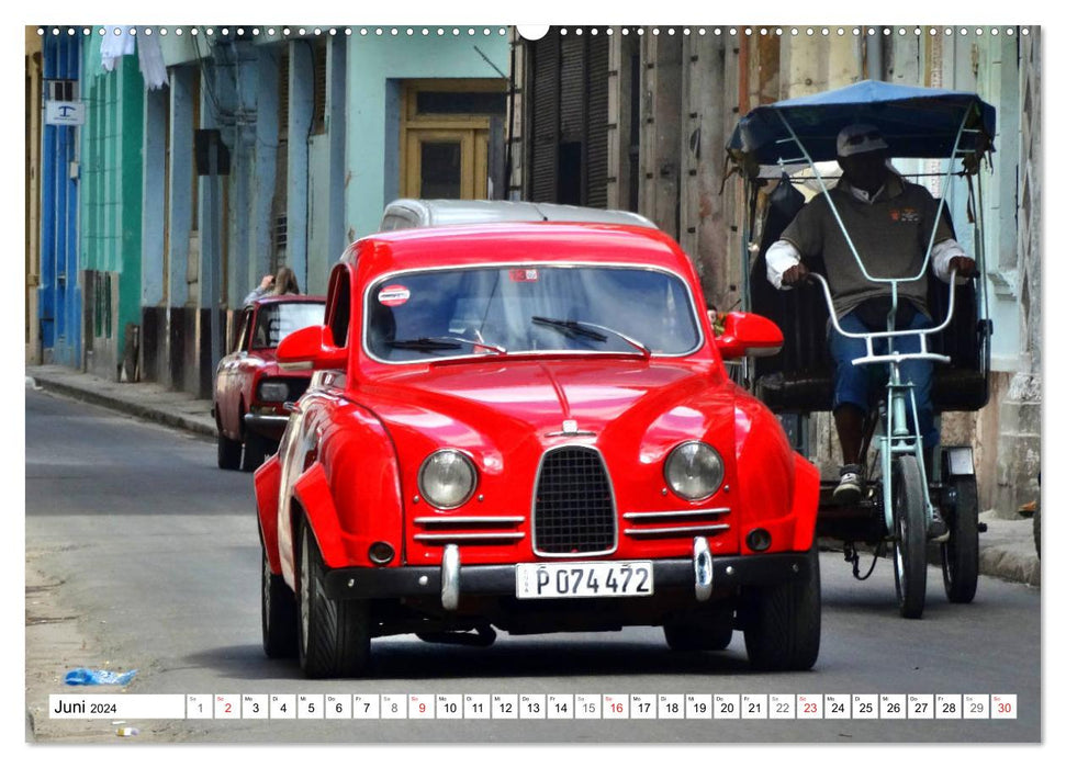 Alte Schweden - Schwedische Oldtimer in Kuba (CALVENDO Premium Wandkalender 2024)