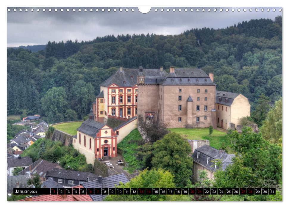 Burgen und Schlösser zwischen Eifel und Schwaben (CALVENDO Wandkalender 2024)