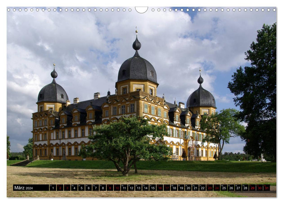 Châteaux et palais entre l'Eifel et la Souabe (calendrier mural CALVENDO 2024) 