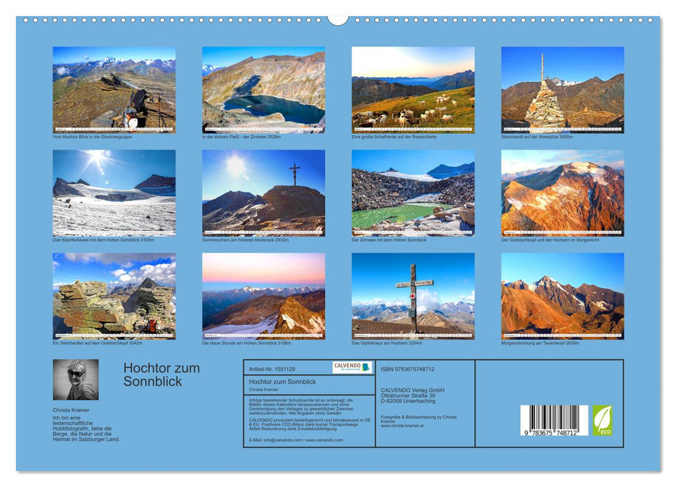 Hochtor zum Sonnblick (Calendrier mural CALVENDO Premium 2024) 