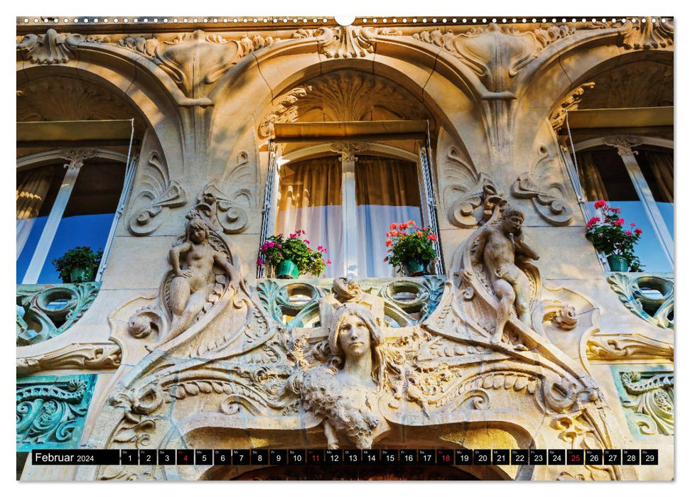 Architecture Art Nouveau - une arche d'images à travers l'Europe (Calendrier mural CALVENDO Premium 2024) 