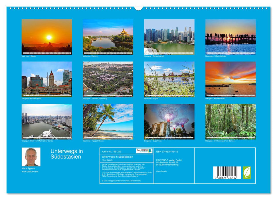 Unterwegs in Südostasien (CALVENDO Premium Wandkalender 2024)