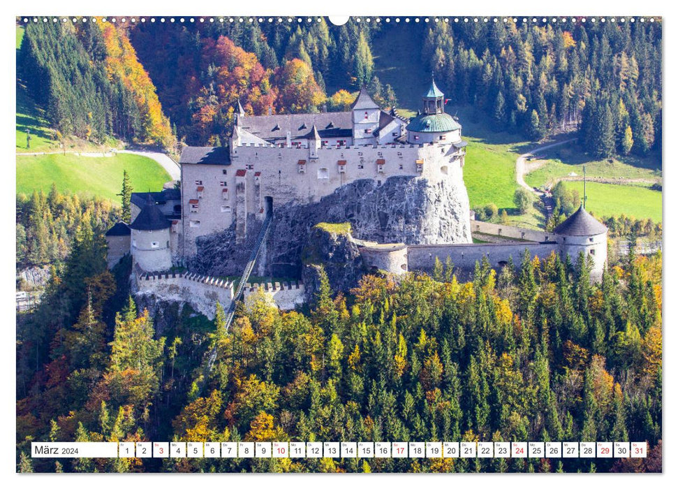 Die Festung Hohenwerfen (CALVENDO Wandkalender 2024)