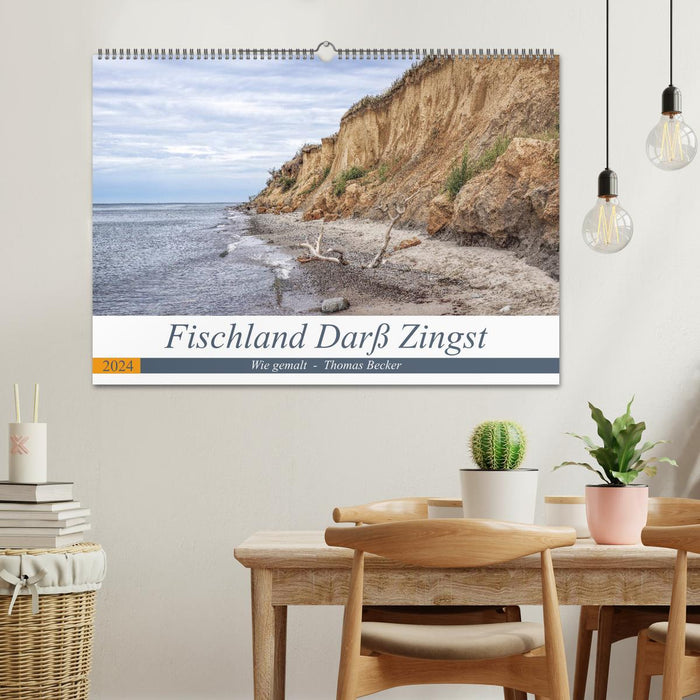 Fischland Darß Zingst - as if painted (CALVENDO wall calendar 2024) 