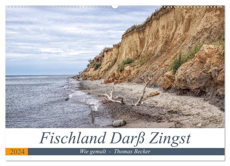 Fischland Darß Zingst - as if painted (CALVENDO wall calendar 2024) 