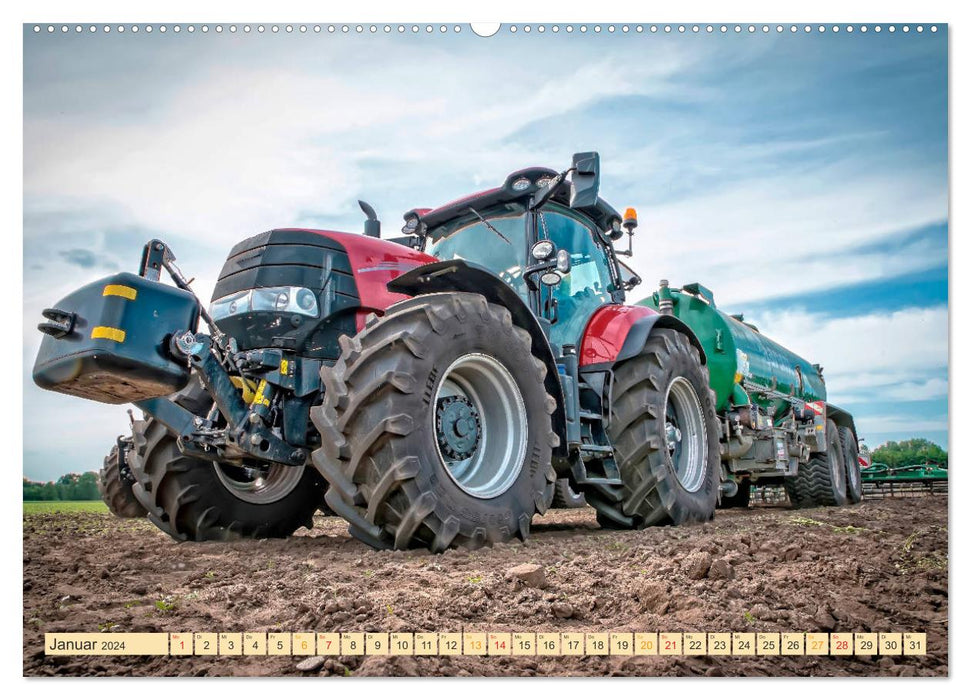 Tractors - giants in agriculture (CALVENDO wall calendar 2024) 