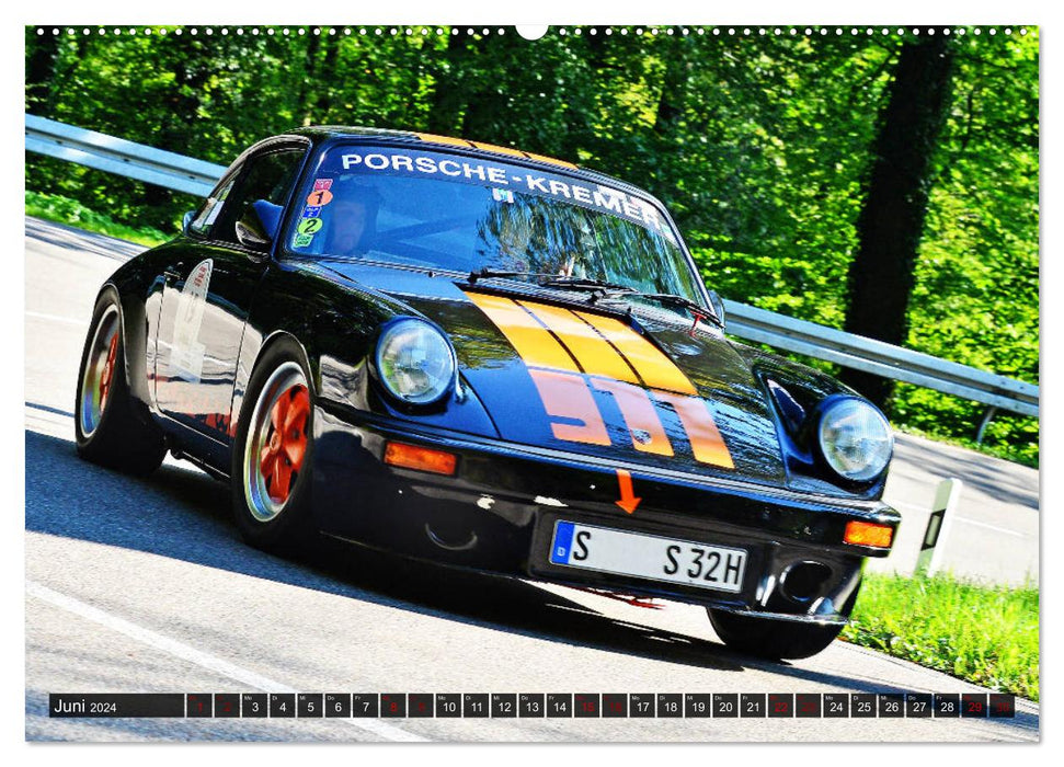Porsche Oldtimer - EGGBERG KLASSIK - Der Berg ruft (CALVENDO Premium Wandkalender 2024)