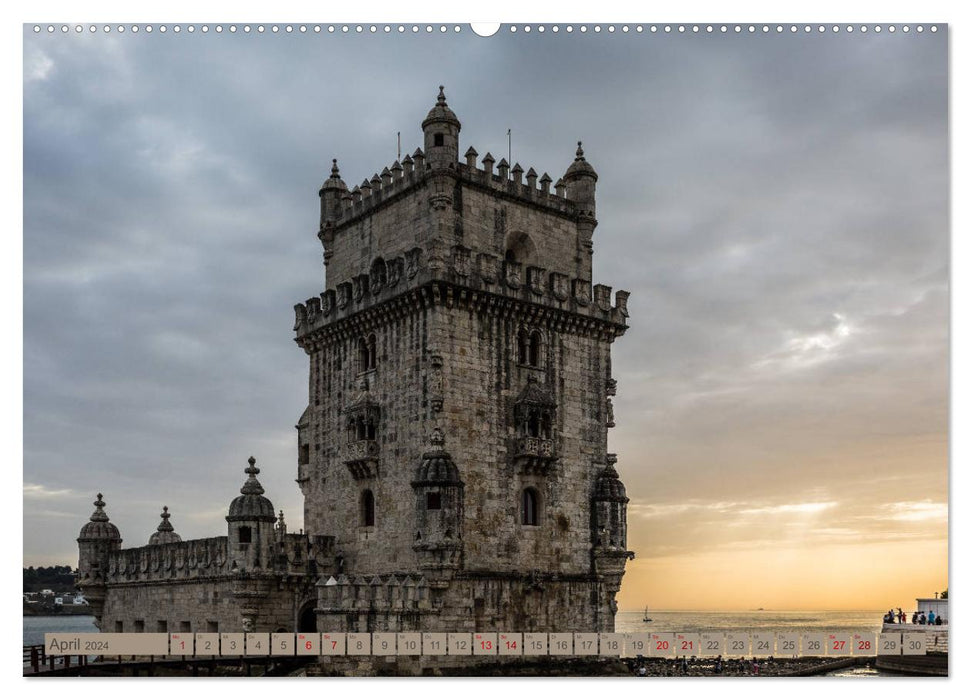 Lisbon - dream city on the Tejo (CALVENDO Premium Wall Calendar 2024) 