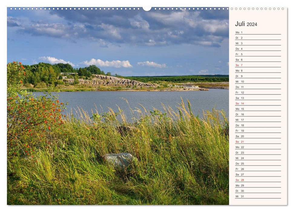 Lusatian Lake District - Young holiday region with a unique water landscape (CALVENDO Premium Wall Calendar 2024) 